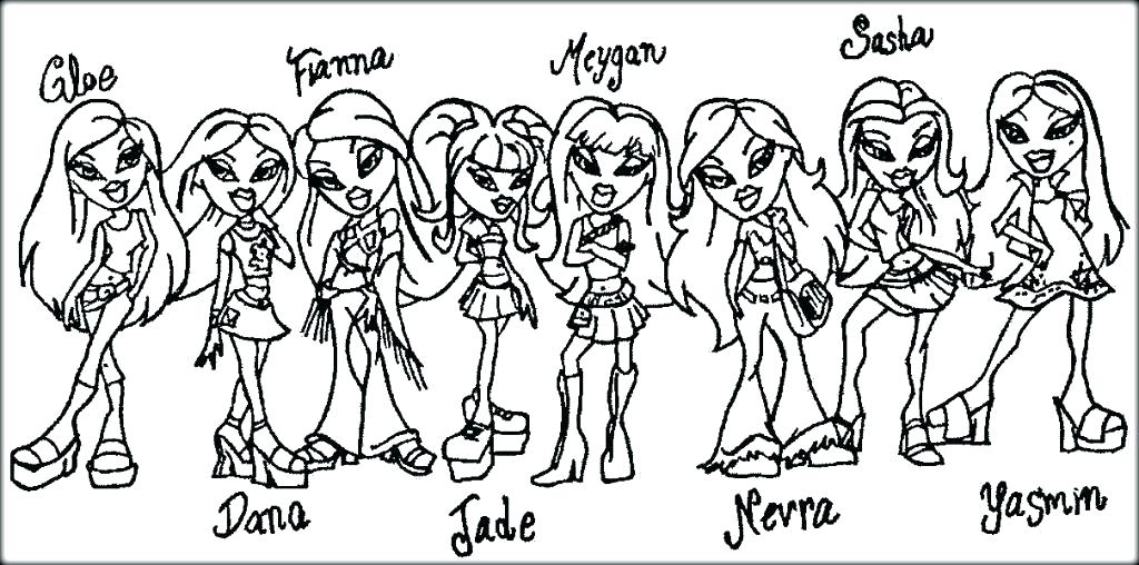 Printable Bratz Coloring Pages Coloring Pages Coloring Pages 1024x508 Printable Bratz Coloring Pages Coloring Pages Coloring Pages