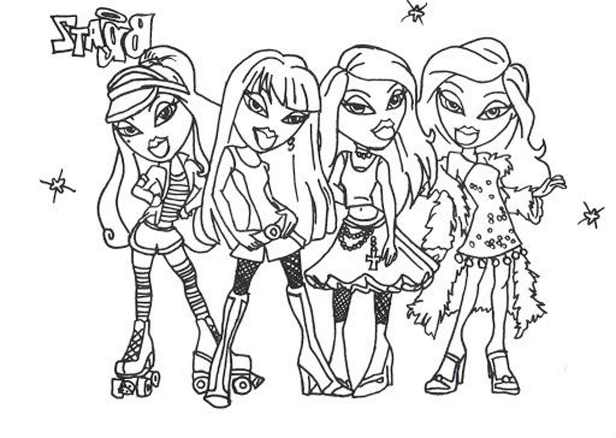 Bratz Coloring Pages For Girls 2048x1456 Bratz Coloring Pages For Girls
