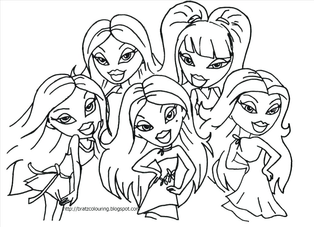 Bratz Color Pages Baby Bratz Coloring Pages Online 1023x739 Bratz Color Pages Baby Bratz Coloring Pages Online