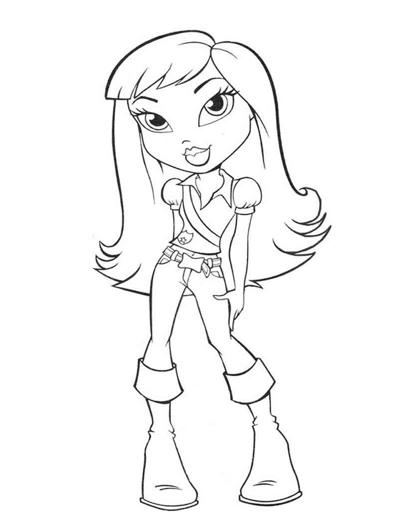820x1060 Cloe Bratz Coloring Pages