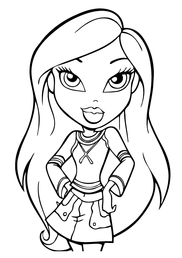 595x842 Bratz Yasmin Coloring Pages Printable