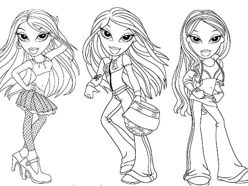 Bratz Dolls Coloring Pages Fashion Coloring Page Bratz Dolls 800x600 Bratz Dolls Coloring Pages Fashion Coloring Page Bratz Dolls