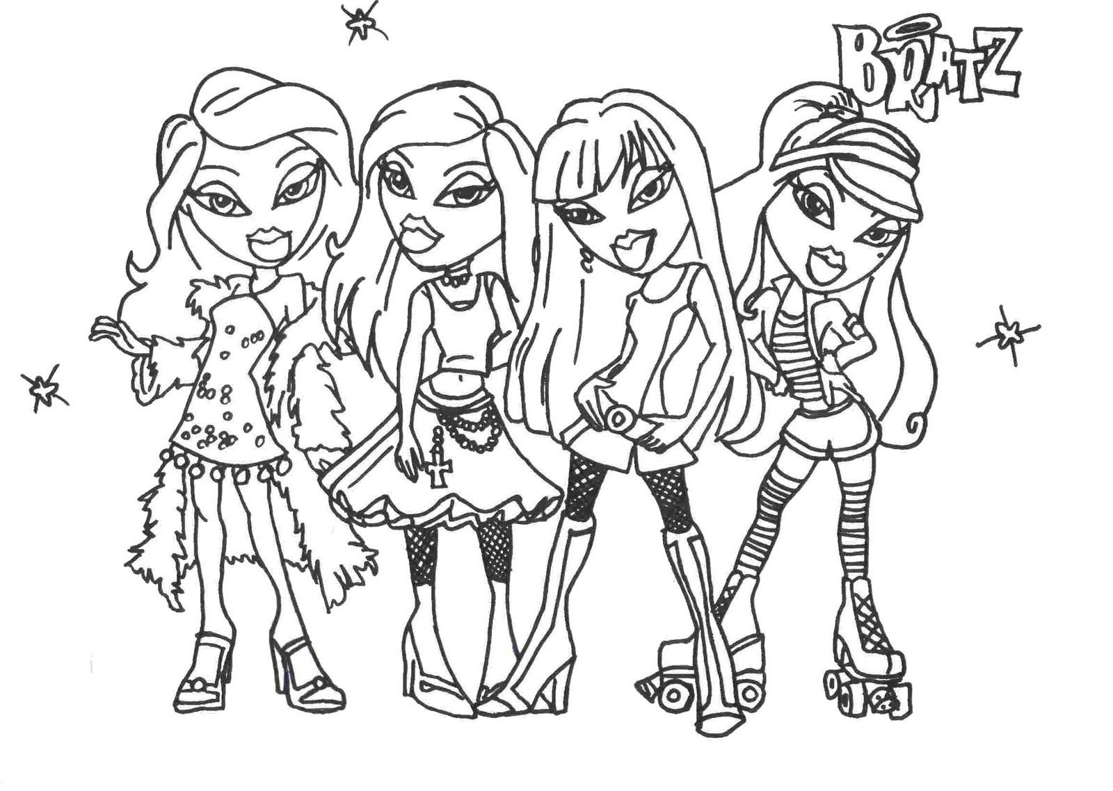 Free Printable coloring pages of bratz dolls With Bratz Coloring 1600x1138 Free Printable coloring pages of bratz dolls With Bratz Coloring