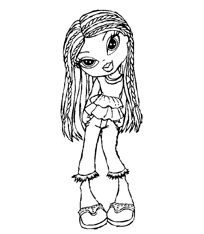 Kids N 6 Coloring Pages Of Bratz Kidz 700x800 Kids N 6 Coloring Pages Of Bratz Kidz