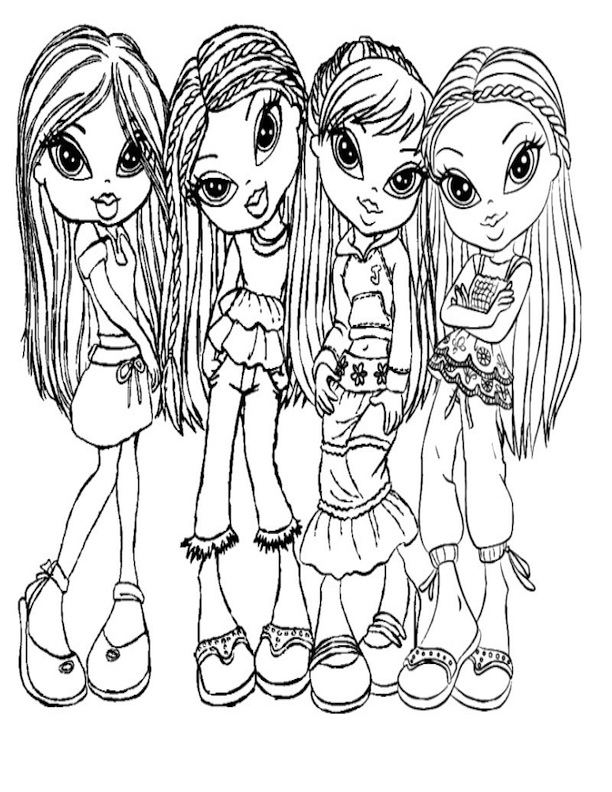 Bratz Kidz Coloring Pages at GetColorings.com | Free printable ...