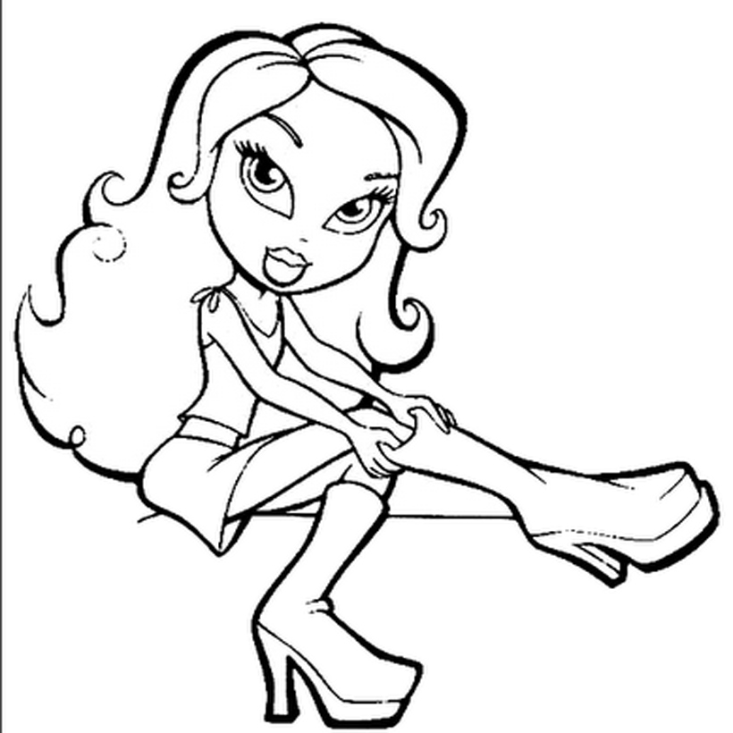 Bratz Coloring Pages Awesome Bratz Coloring Pictures For Kids 820x820 Bratz Coloring Pages Awesome Bratz Coloring Pictures For Kids