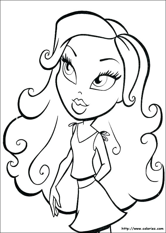 Bratz Dolls Coloring Pages Doll Coloring Pages Pictures To Print 567x794 Bratz Dolls Coloring Pages Doll Coloring Pages Pictures To Print