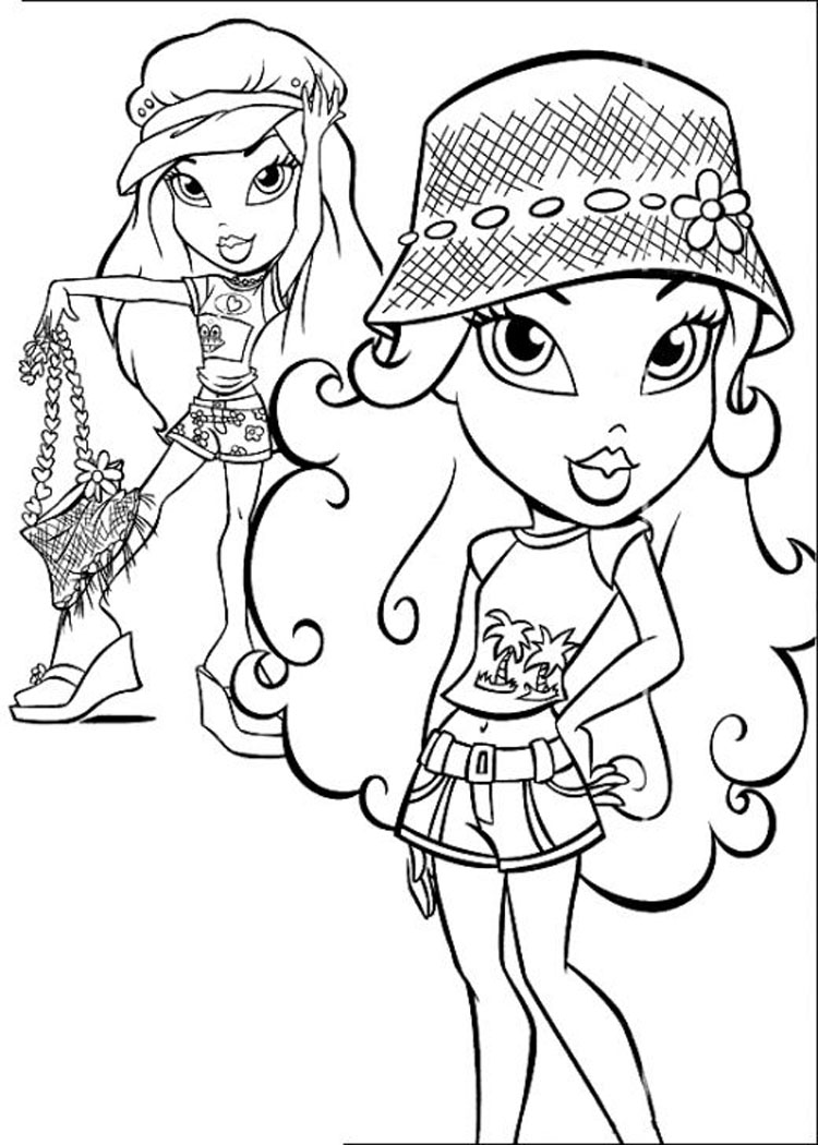 Bratz Kidz Coloring Pages 750x1050 Bratz Kidz Coloring Pages