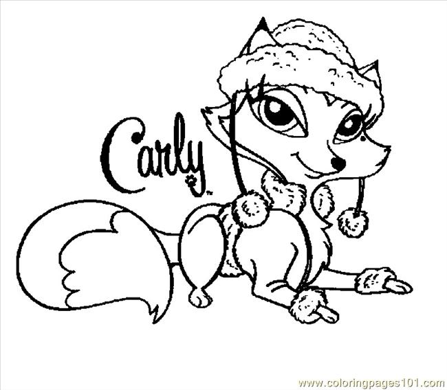 Bratz Petz 01 Coloring Page 650x568 Bratz Petz 01 Coloring Page