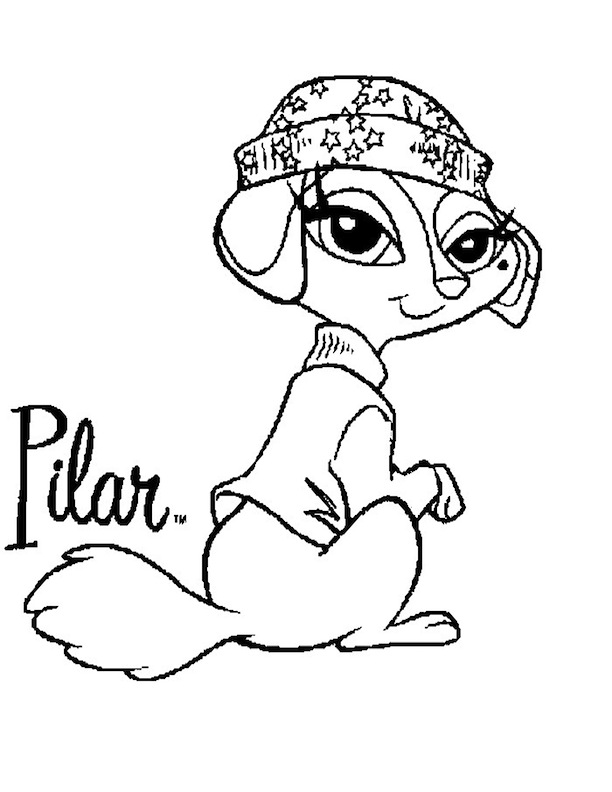Bratz Petz Coloring Pages 612x792 Bratz Petz Coloring Pages