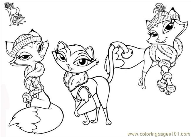 Coloriage Bratz Petz 001 Coloring Page 650x468 Coloriage Bratz Petz 001 Coloring Page