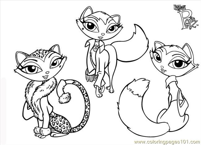 Coloriage Bratz Petz 002 Coloring Page 650x468 Coloriage Bratz Petz 002 Coloring Page