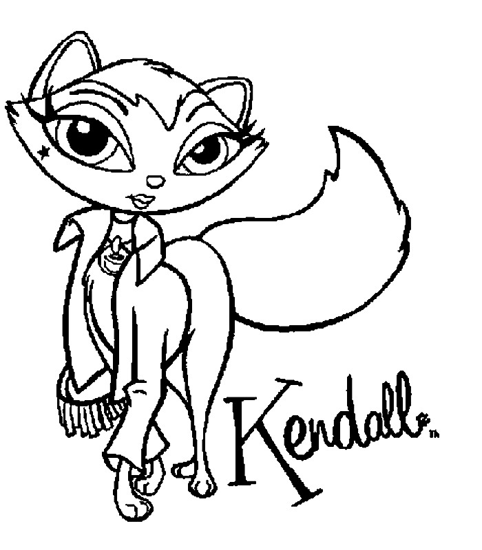 Bratz Coloring Pages Kendall Bratz Petz To Color 700x800 Bratz Coloring Pages Kendall Bratz Petz To Color