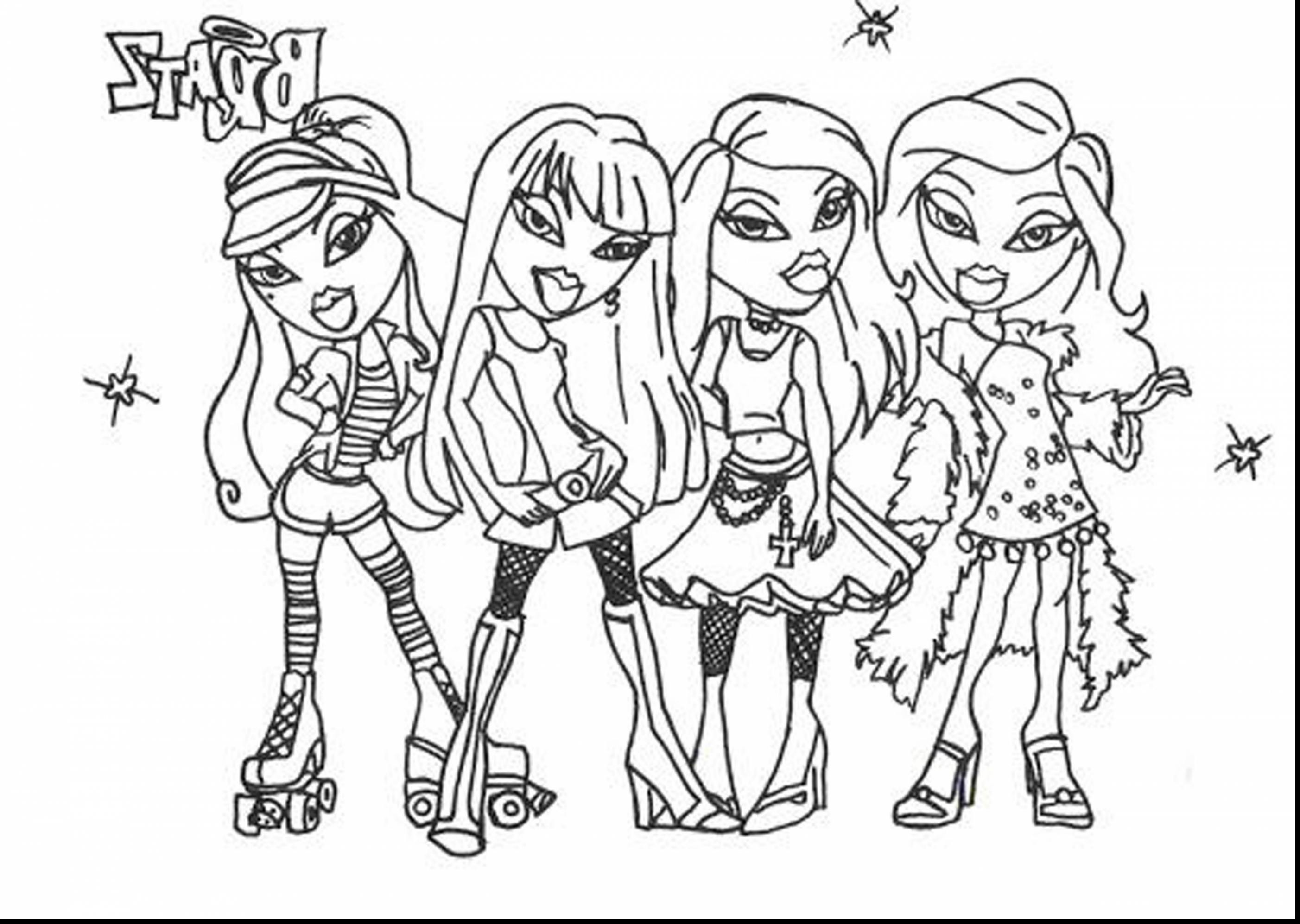 Bratz Printable Coloring Pages at GetColorings.com | Free printable ...