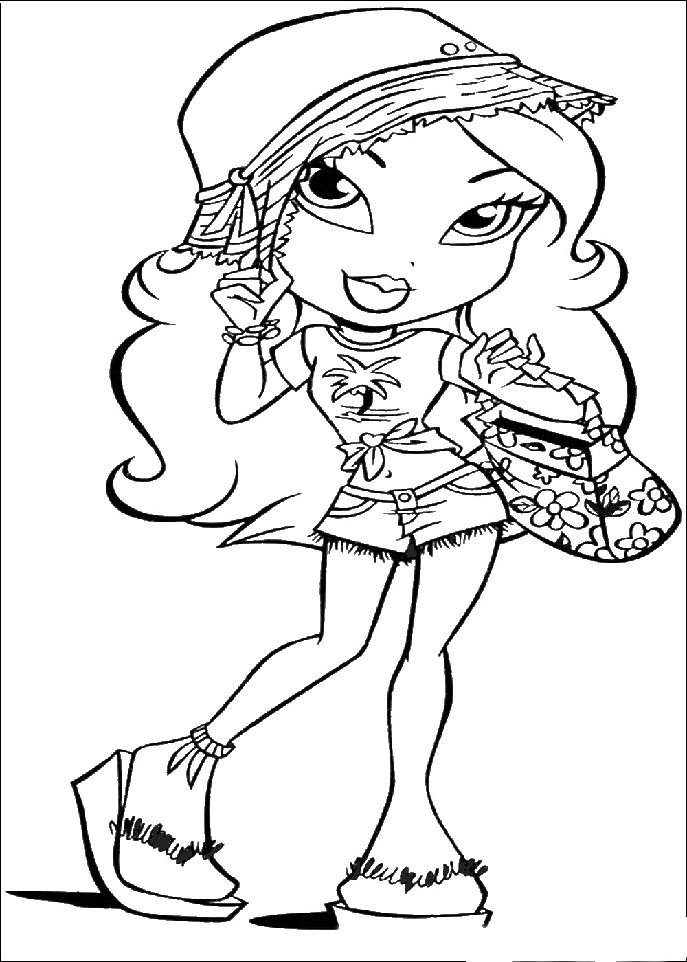 Bratz Printable Coloring Pages at GetColorings.com | Free printable ...
