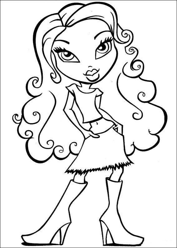 Bratz Printable Coloring Pages at GetColorings.com | Free printable ...