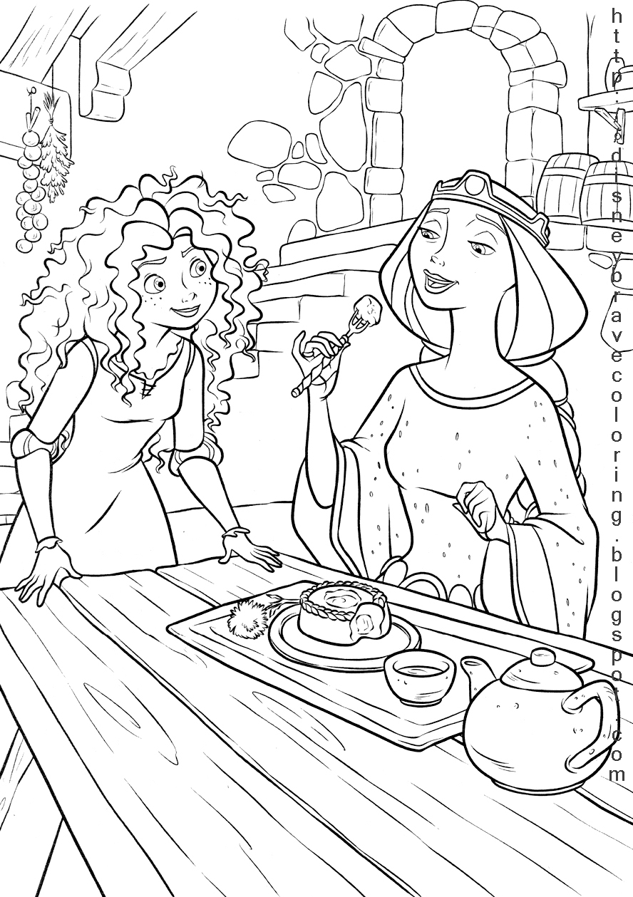 Princess Merida Brave Coloring Pages Coloring Pages For Kids 888x1259 Princess Merida Brave Coloring Pages Coloring Pages For Kids