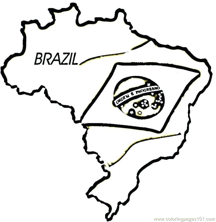 736x757 Brazil Flag Coloring Page Colouring Flag Geography Flags Country