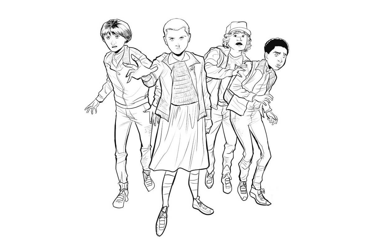 1200x776 Free Printable Stranger Things Coloring Pages