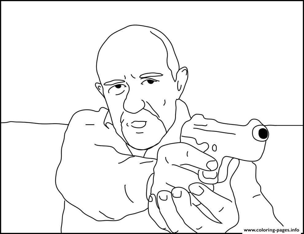 990x765 Mike Ehrmantraut Breaking Bad Coloring Pages Printable