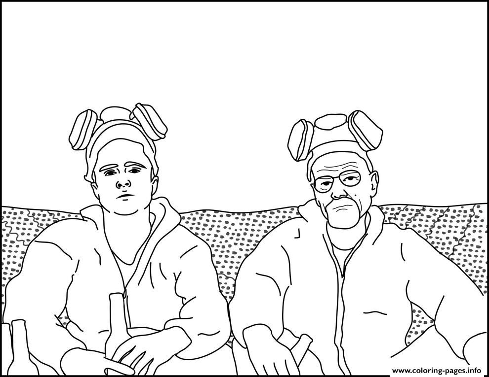 990x765 Print Jesse And Walt Breaking Bad Coloring Pages Kevin'S