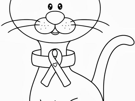 Breast Cancer Ribbon Coloring Page