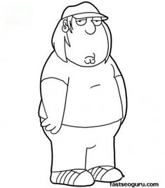 Printable Brian Family Guy Coloring Page 235x268 Printable Brian Family Guy Coloring Page