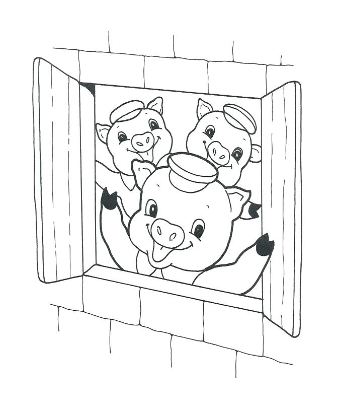 670x820 Brick Coloring Page 3 Little Pigs Brick House Colouring Pages