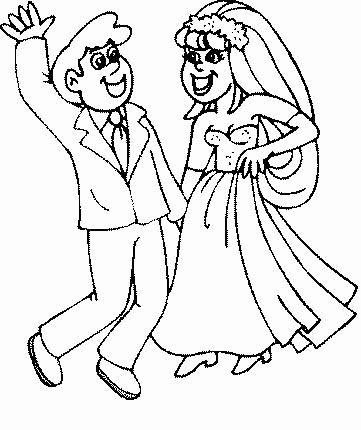 361x430 12 Beautiful Of Bride And Groom Coloring Pages Stock