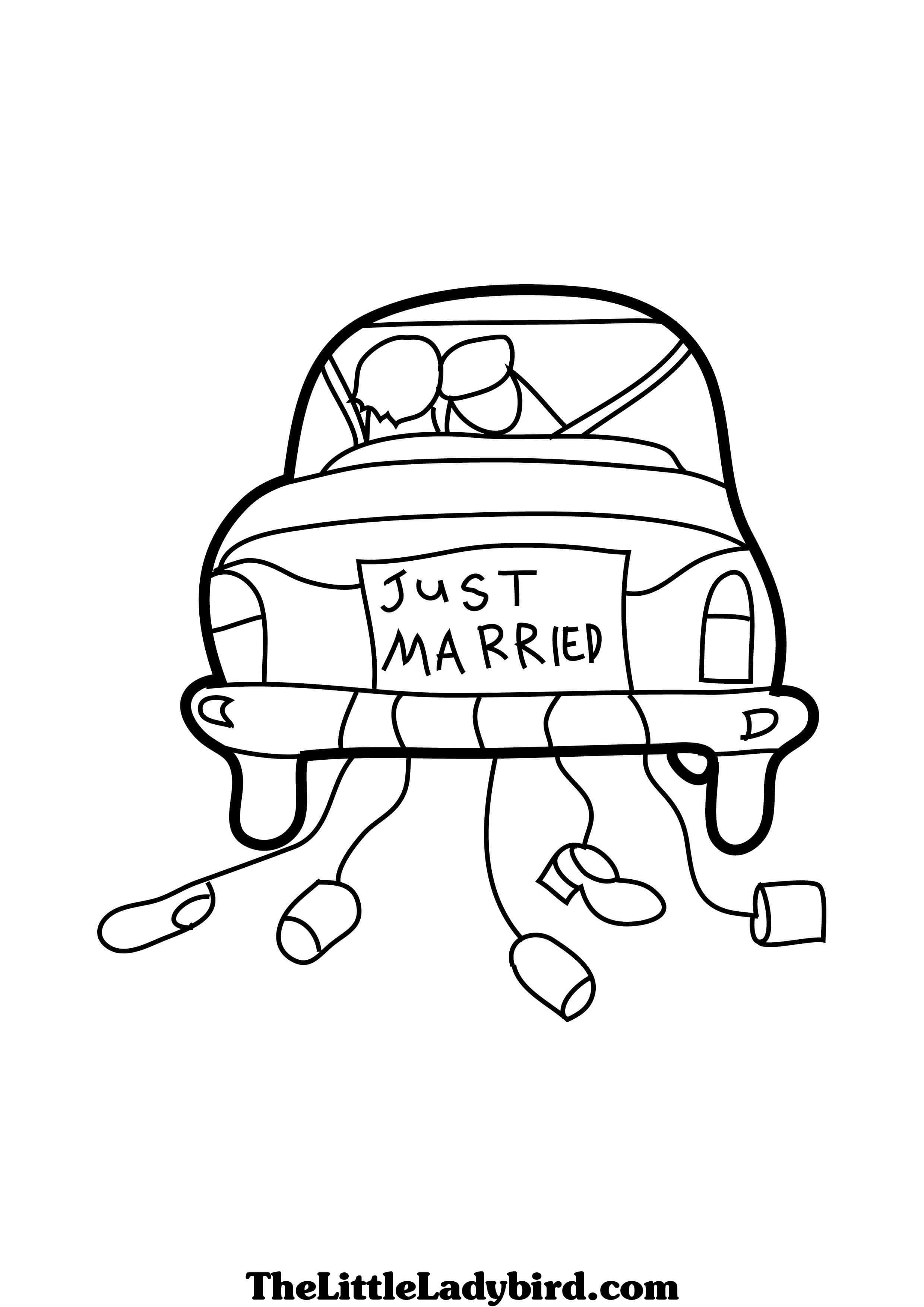2480x3508 Just Married Coloring Page Color Pages Gallery