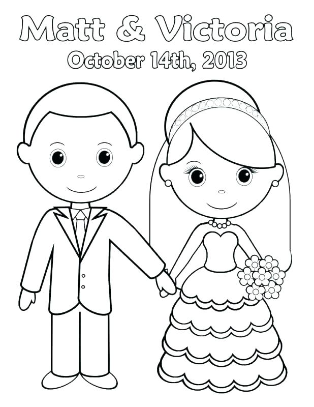 618x800 Bride And Groom Coloring Page Shippa.co