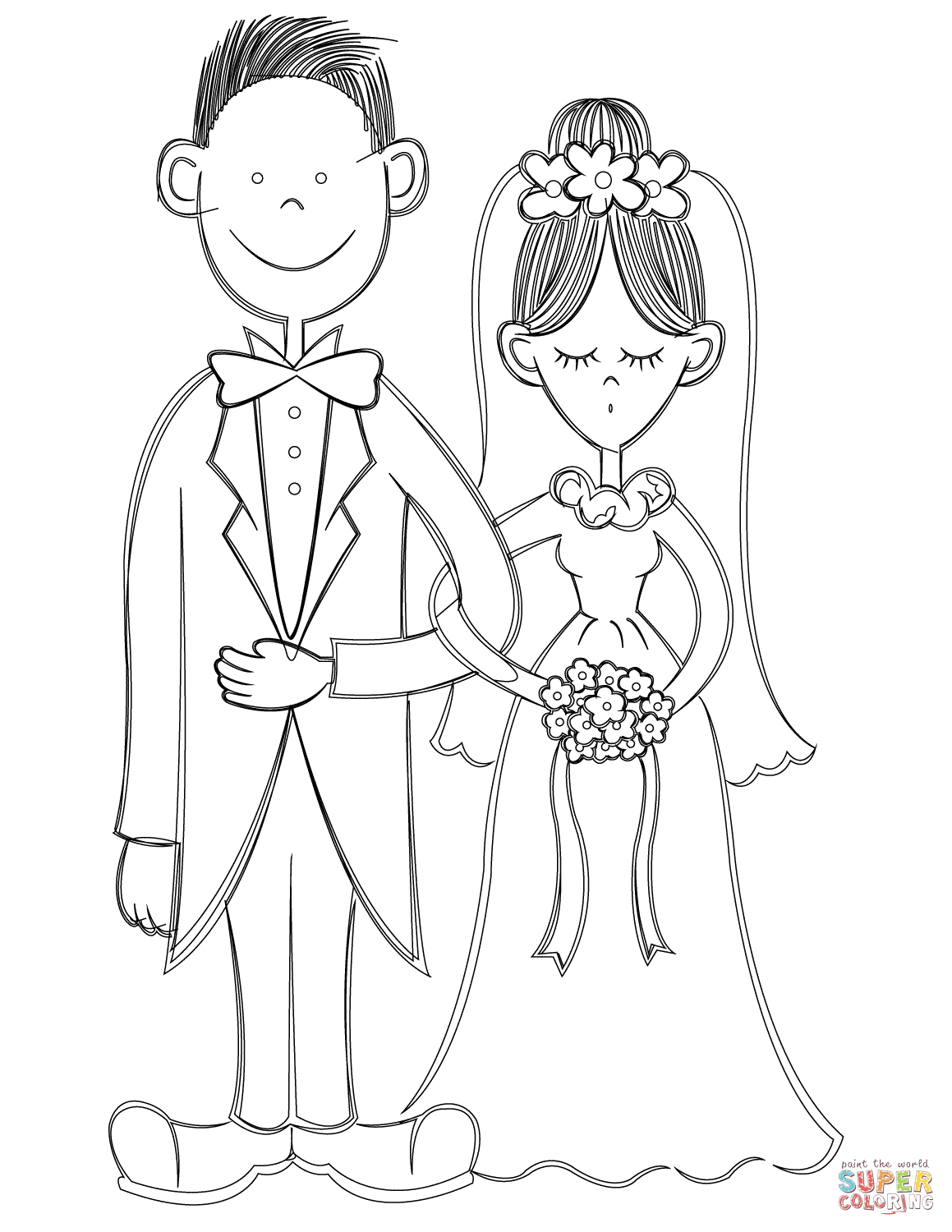 1159x1500 Bride And Groom Coloring Page Free Printable Coloring Pages Bride