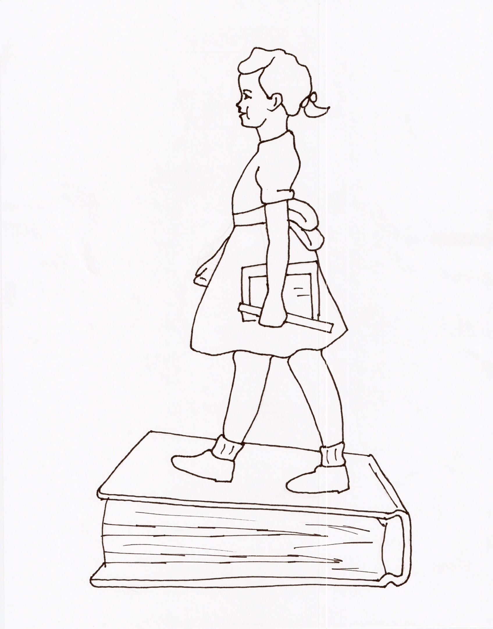 1695x2165 Ruby Bridges Goes To School By Ruby Bridges ~ Coloring Page