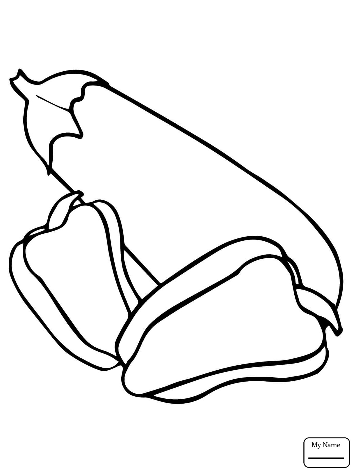 1224x1632 Pepper Vegetable Coloring Page For Kids Luxury Ve Ables Eggplant