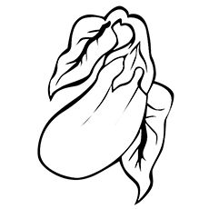 230x230 Top 10 Free Printable Vegetables Coloring Pages Online Eggplants