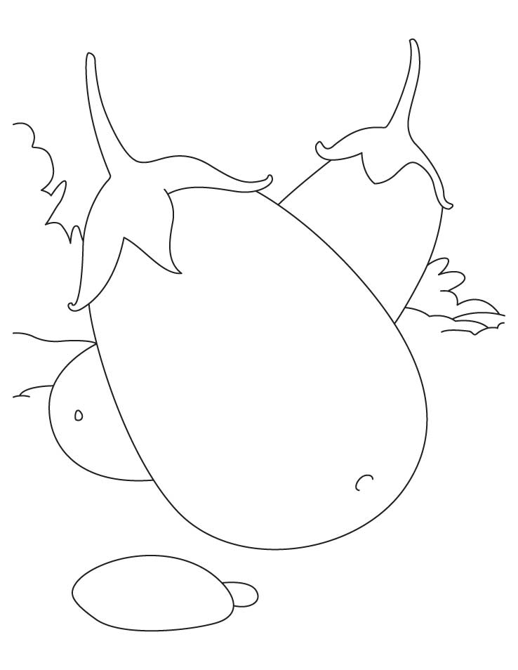 738x954 Brinjal Coloring Sheet