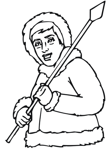 360x480 Spear Coloring Pages