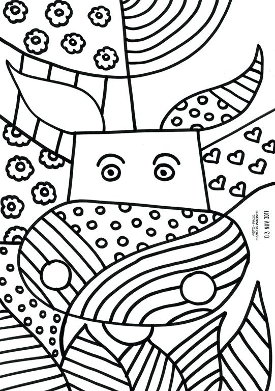 541x768 Romero Britto Coloring Pages Romero Britto Coloring Pages Coloring