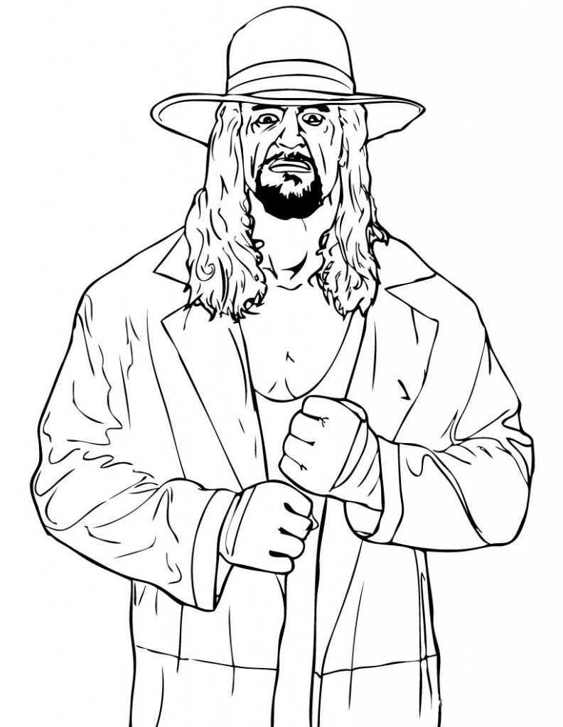 792x1024 Free Printable Wwe Coloring Pages For Kids Wwe Party, Wwe