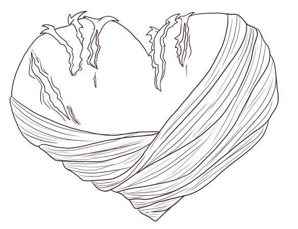 585x449 Hearts Coloring Pages Broken Heart Coloring Pages Human Heart