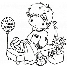 230x230 Little Boy With Broken Leg Coloring Pages Get Well Cards