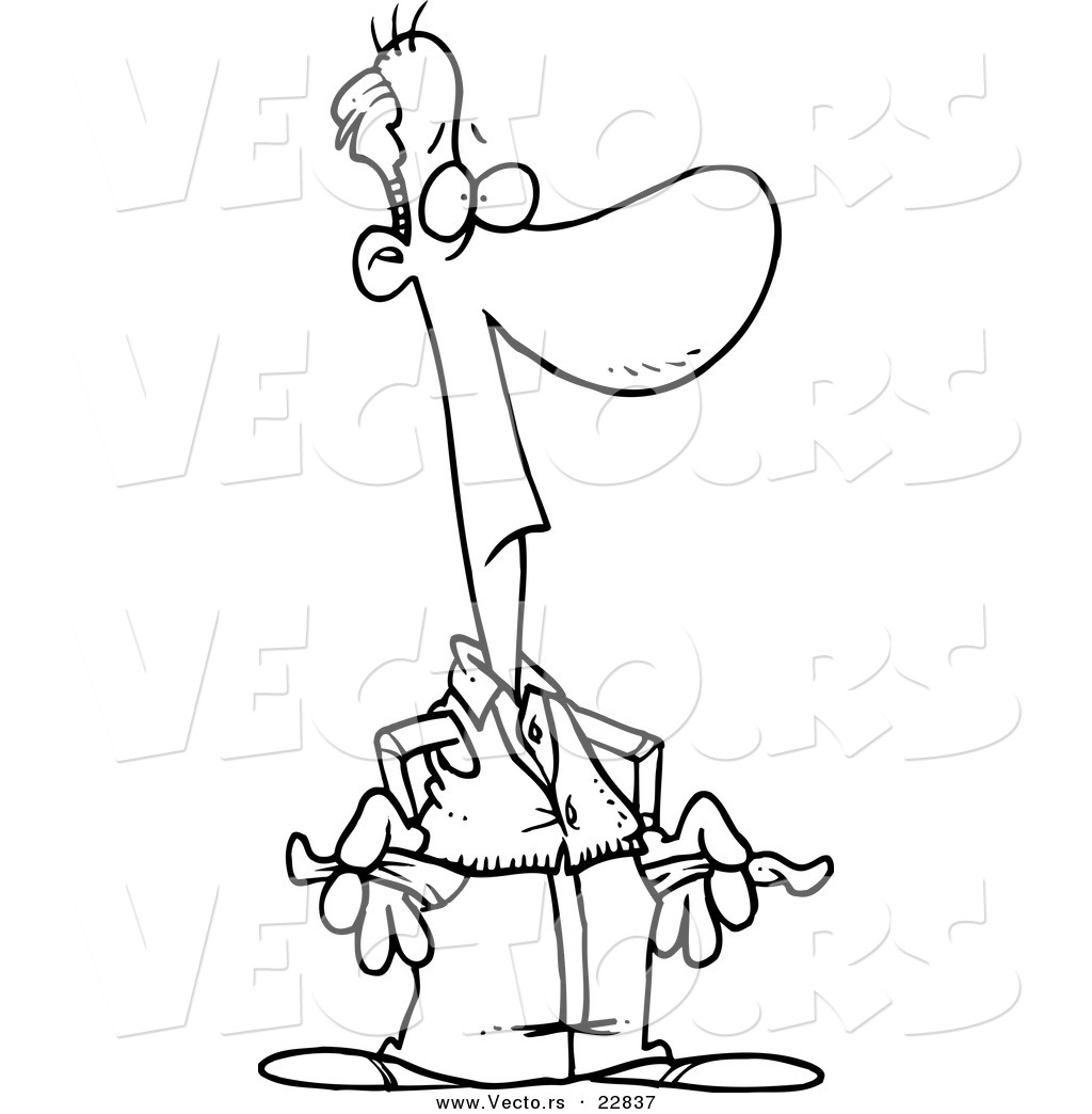1024x1044 Vector Of A Cartoon Poor Guy