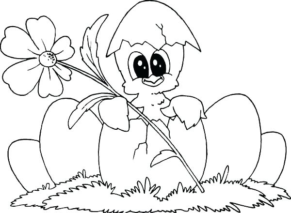 600x440 Chicken Coloring Sheet