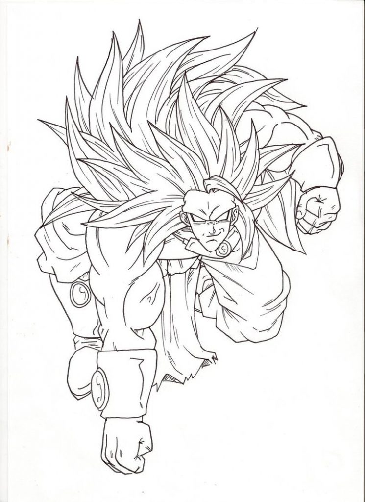 745x1024 Broly Coloring Pages