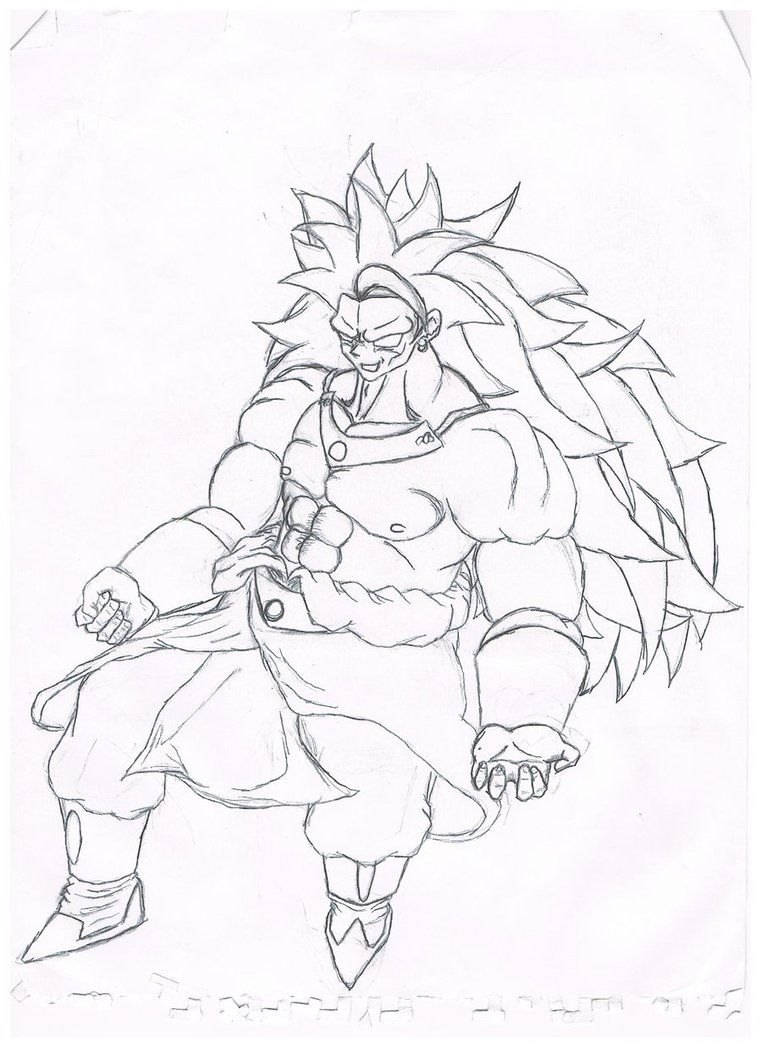 762x1048 Broly Super Saiyan Coloring Pages Coloring Pages, Broly Coloring