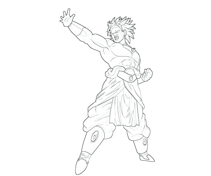 800x667 Broly Coloring Pages