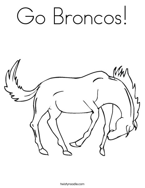 468x605 Go Broncos Coloring Page