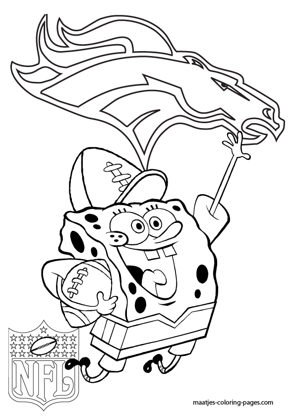 Denver Broncos Coloring Pages Denver Broncos Logo Coloring Pages 595x842 Denver Broncos Coloring Pages Denver Broncos Logo Coloring Pages
