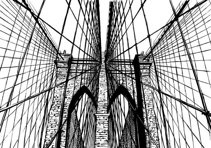 Brooklyn Bridge Adult Color Books Brooklyn Bridge 825x577 Brooklyn Bridge Adult Color Books Brooklyn Bridge