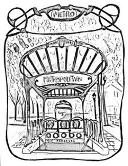 Subway Entrance Coloring Pages 250x323 Subway Entrance Coloring Pages